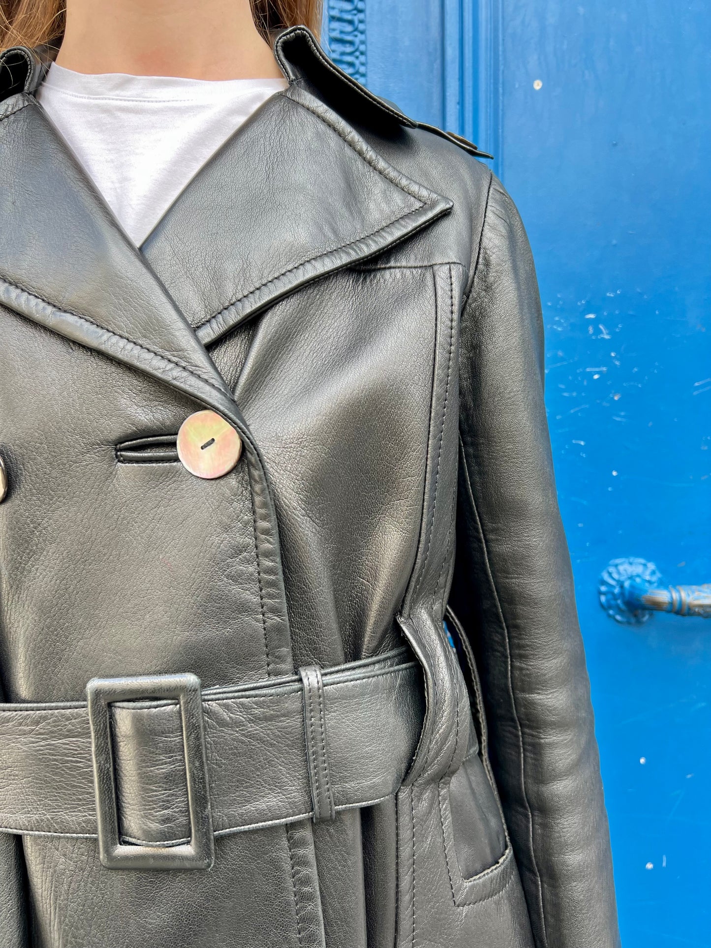 1970s Ted Lapidus leather jacket
