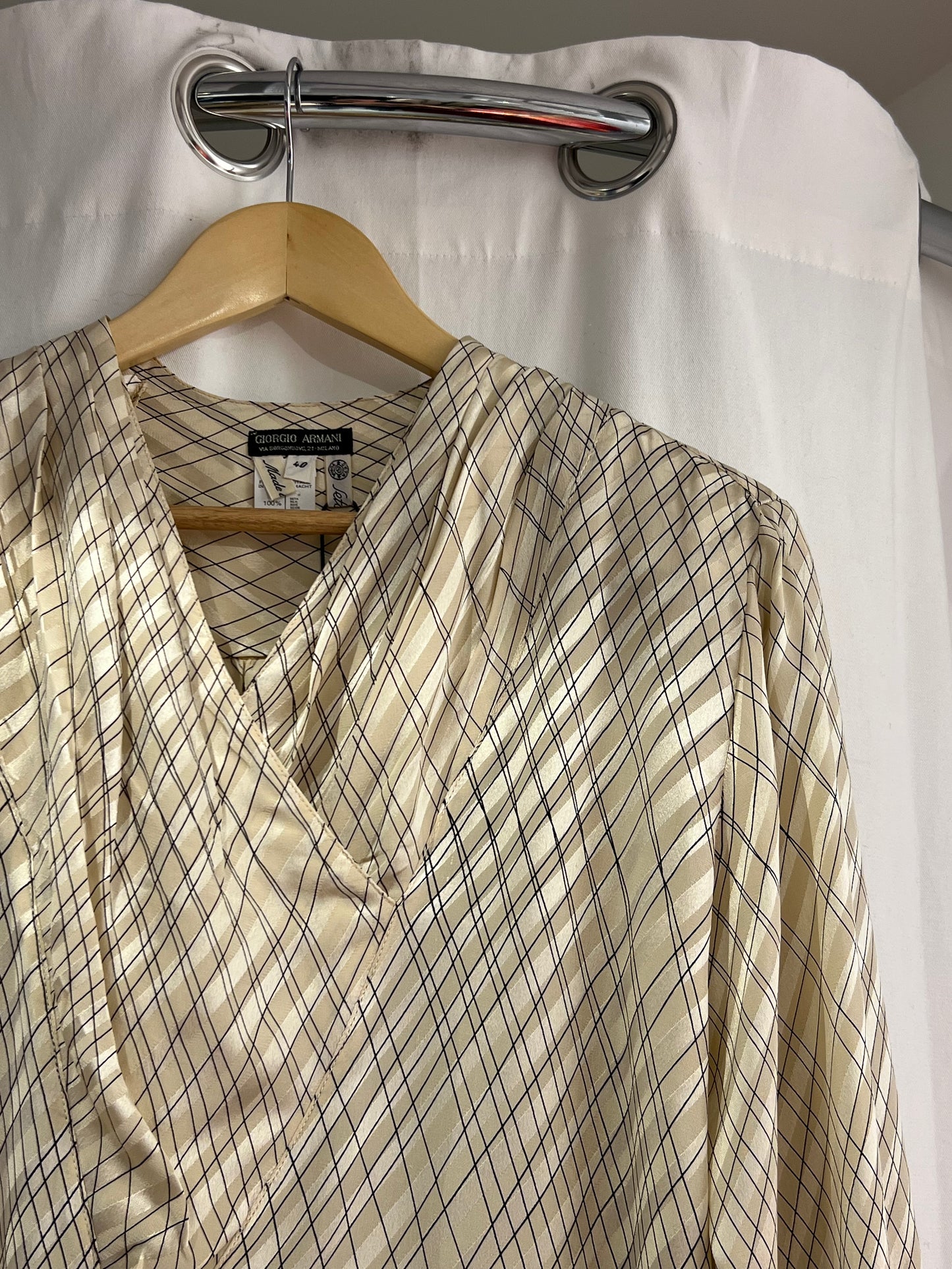 1980s Giogio Armani Silk blouse